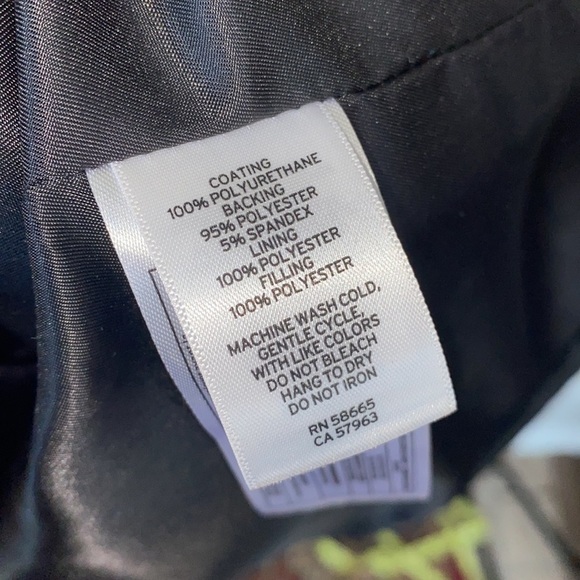 Open Edit coat black long trench puffer pockets snap button down closure 4X NEW - Picture 5 of 8